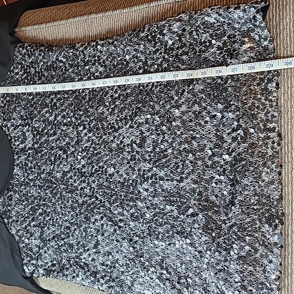 Badgley Mischka Sequined Blouse - Picture 10 of 11